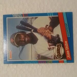 Jose Uribe Baseball Card 1991